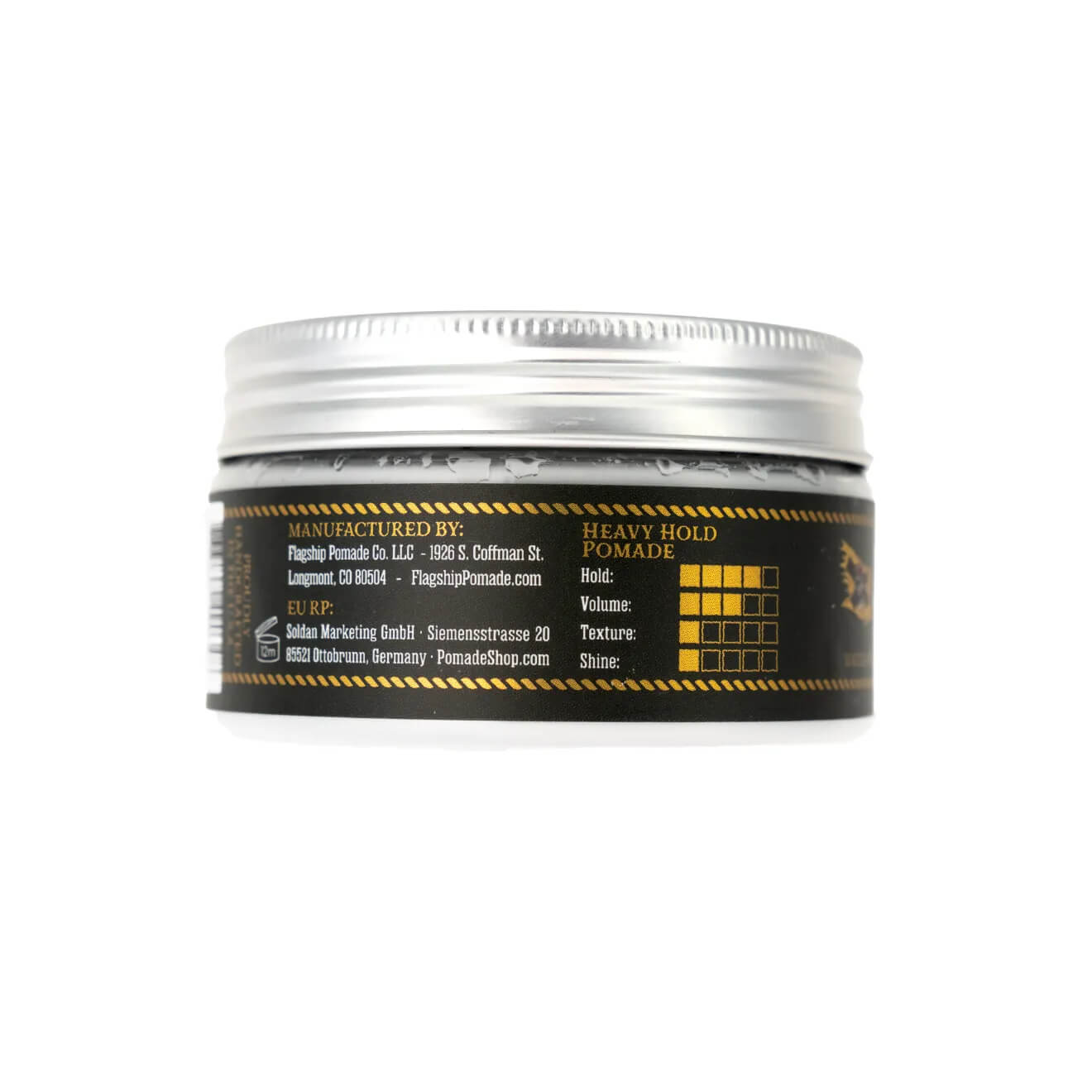 Flagship Pomade BlackShip Water Based Hair Pomade 3.4oz