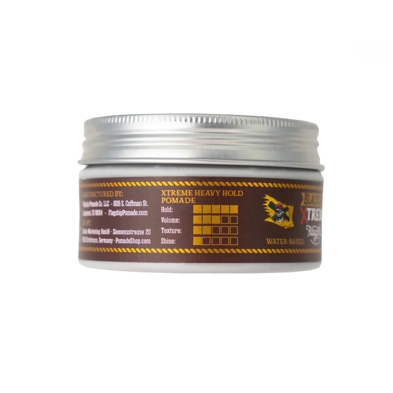 Flagship Pomade BlackShip Xtreme Water Based Hair Pomade 3.4OZ