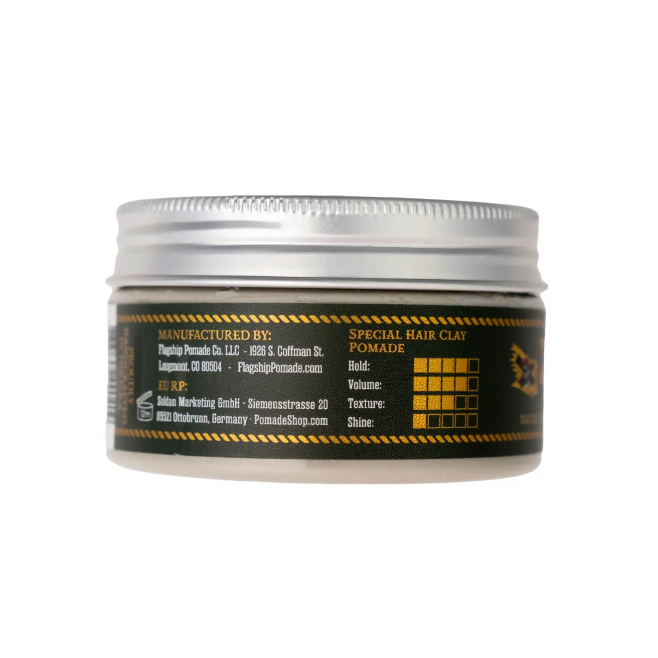Flagship Pomade Dead Sea Clay Special Hair Clay Pomade 3.4OZ