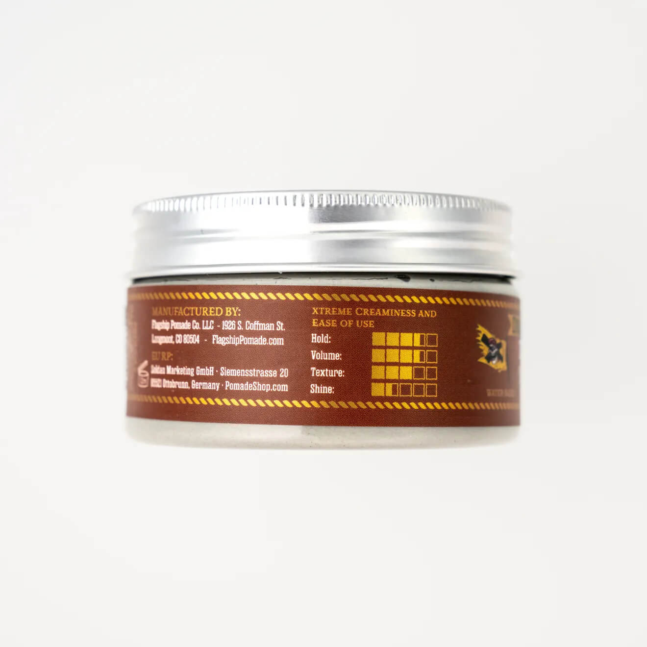 Flagship Pomade Dead Sea Clay Xtreme Hair Clay Pomade 3.4OZ