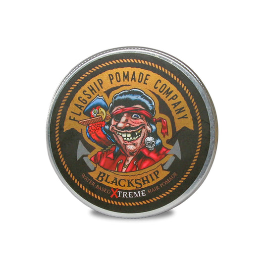 Flagship Pomade BlackShip Xtreme Water Based Hair Pomade 3.4OZ